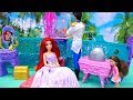 Princesas Disney Ariel - A Pequena Sereia Royal Navio de Cruzeiro -Brinquedonovelinhas com bonecas