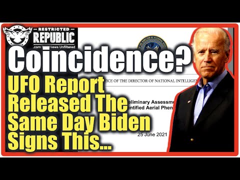 ⁣BUSTED! UFO Report Released On SAME DAY Biden Signs This… Coincidence? Distraction? I Think Not!