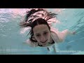 Underwater Pool Diving ASMR: Lessi in Jeans and Shirt
