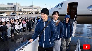 ✈️BTS Jimin’s Private Jet Arrival! US ARMYs Show Incredible Love in Baltimore!