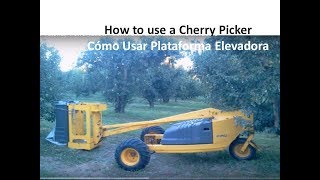 CherryPicker Training Tutorial/ Power ladder /Cherry Picker lift -Cómo usar una Plataforma elevadora