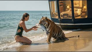 Stranded on a Remote Island | Survival Skills and a Wild Tiger Companion ▶ 15