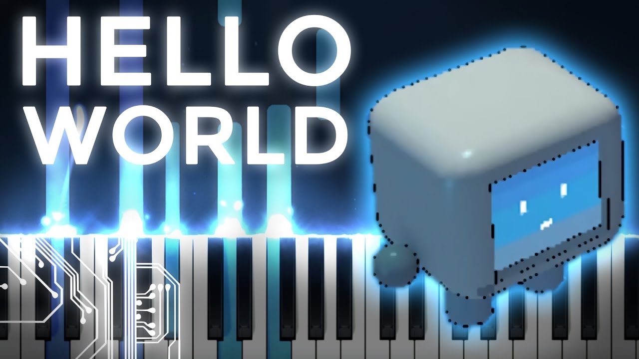 hello world คือ  2022 New  louie zong · hello world | LyricWulf Piano Tutorial on Synthesia