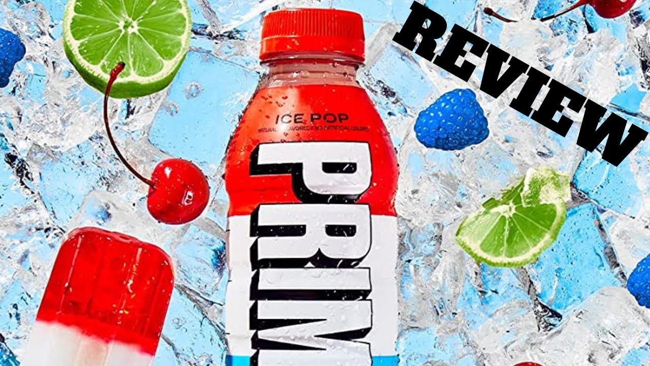 Prime Hydration Ice Pop Sports Drink Taste Test and Review - Logan Paul KSI