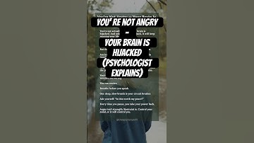 You’re Not Angry — Your Brain Is Hijacked (Psychologist Explains)