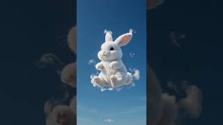 A cloud just turned into the CUTEST bunny ☁️🐰🥹 #shorts A cloud just turned into the CUTEST bunny ☁️🐰🥹 #shorts