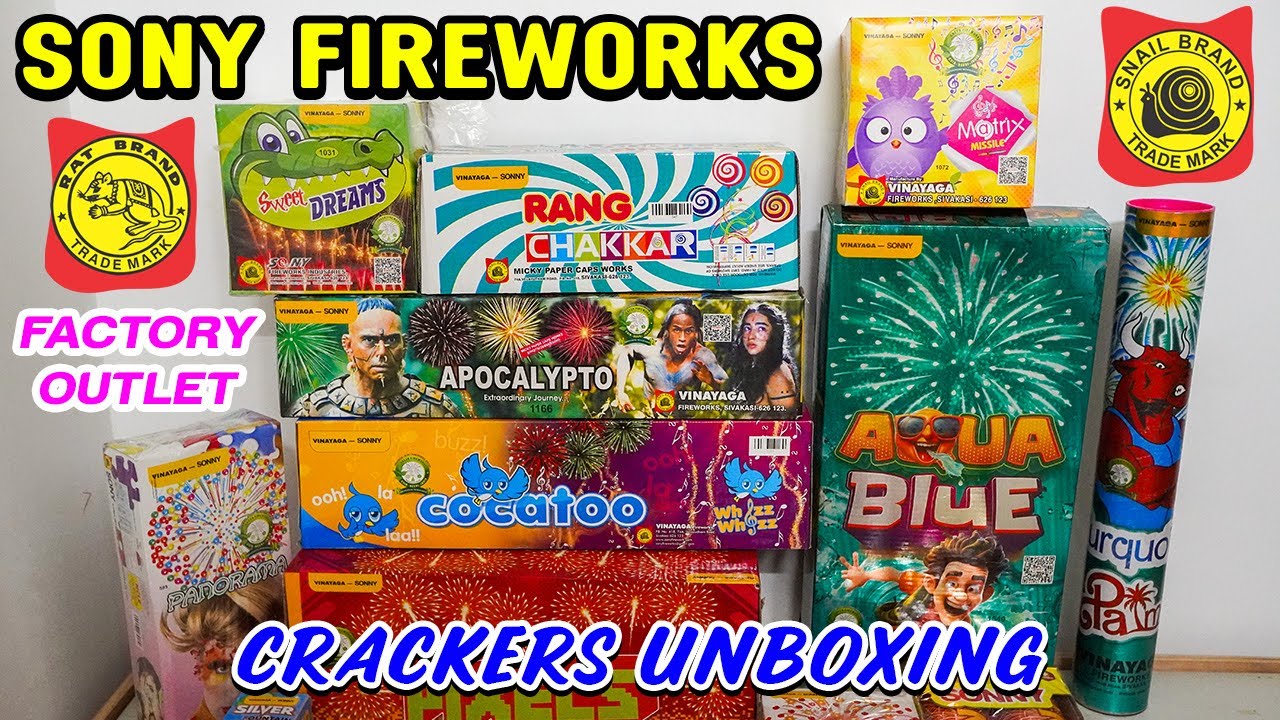 Sony Fireworks Sivakasi Crackers Unboxing | Crackers Available 365 Days at Sony Factory Outlet