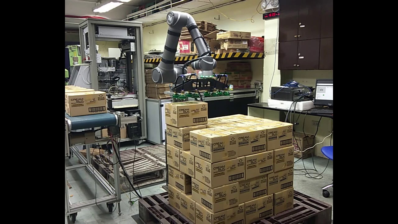 TM Robot - Palletizing System - YouTube