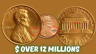 1980 and 1980-d USA LINCOLN PENNY WORTH MONEY ,SHOCKING VALUE!