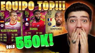 EL MEJOR EQUIPO META por 550K-600K en FIFA 22!! | LIGUE 1 + BUNDESLIGA! Squad Builder muy OP! (500k)