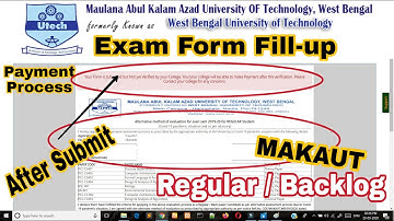 🔴MAKAUT Live Exam Form Fill-up For Regular / Backlog Intermediate  Even Semester Students. Be Alert.