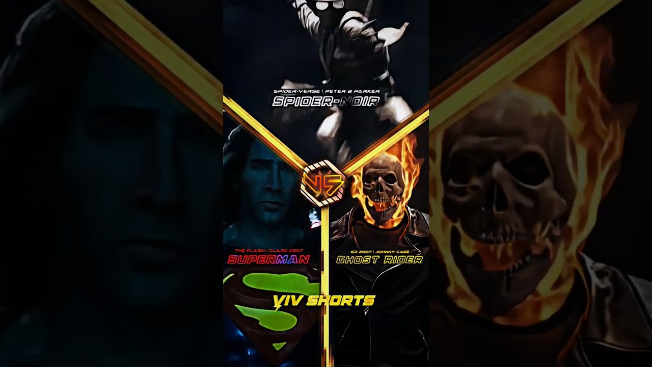 Ghost Rider vs Superman vs Spider-Noir | Nicolas Cage 