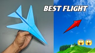 Avión de papel número uno: el mejor y mejor vuelo en avión.