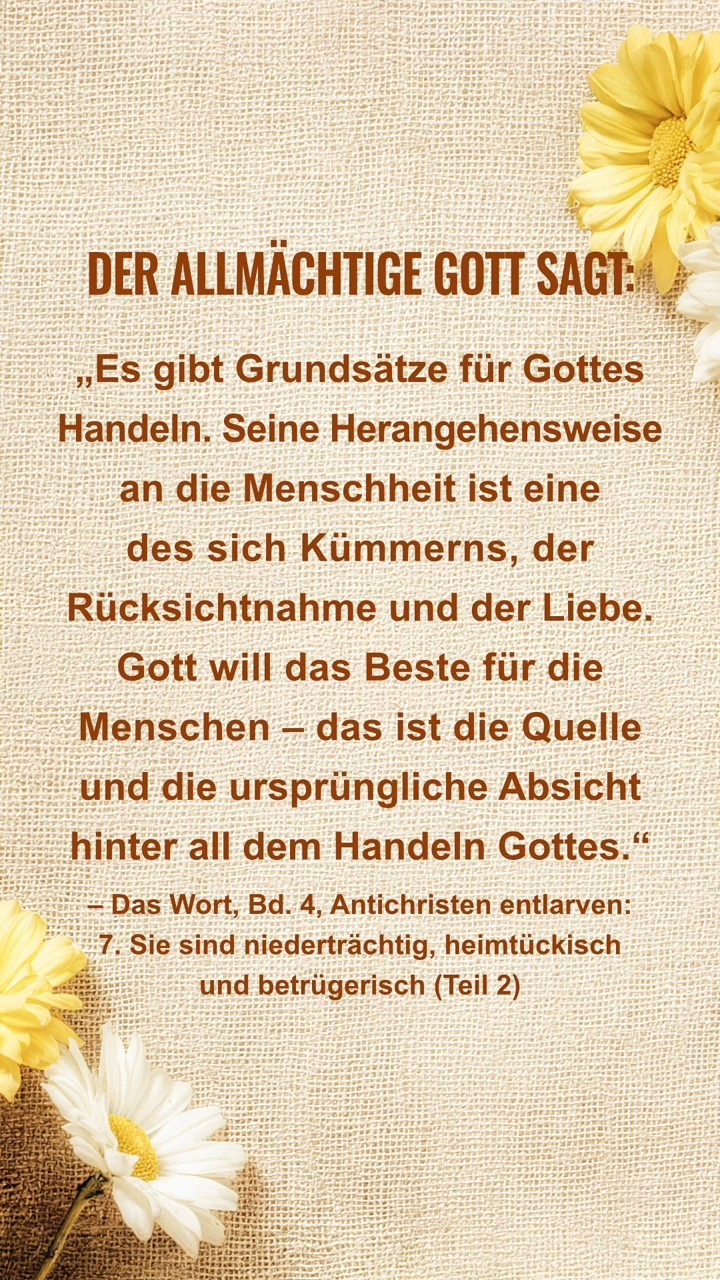 Komm zur Ruhe vor Gott, lies Seine Worte