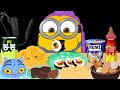 [ASMR] 미니언즈 케데헌 음식 애니 먹방 (Minions Kpop Demon Hunters Mukbang Animation)