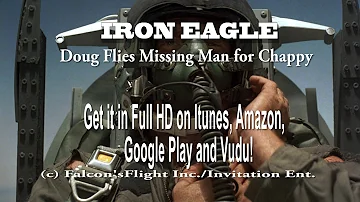 "IRON EAGLE" Doug Flies Missing Man Formation in honor of Chappy
