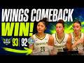 Paige Bueckers on INSANE comeback WIN | Dallas Wings Postgame