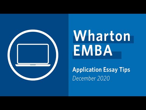 Wharton EMBA Application