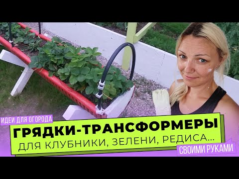 2-in-1! DIY Raised Garden Beds and Greenhouse for Strawberries!