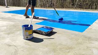 Paano mag apply ng floor rubberized sa court or flooring