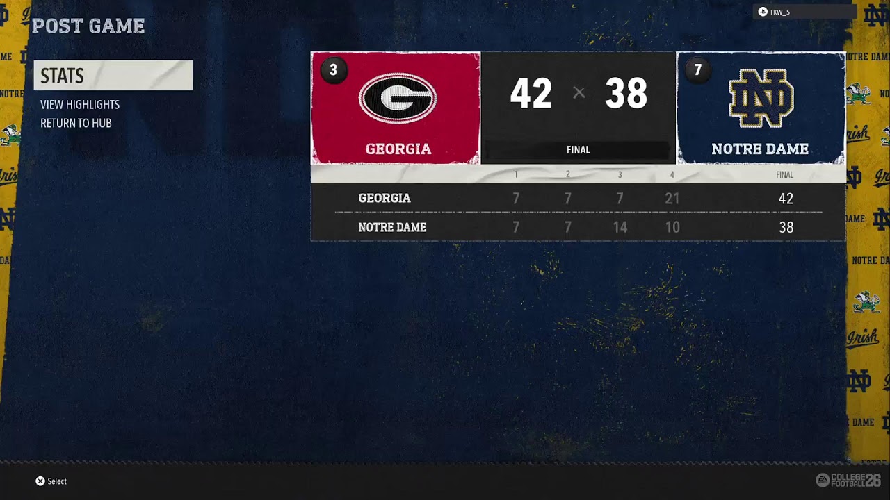 DSL S5 vs CFP vs Notre Dame