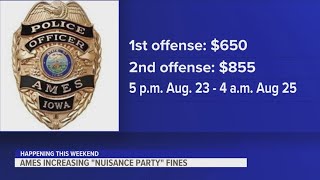 Ames Police increasing "Nuisance Party" fines