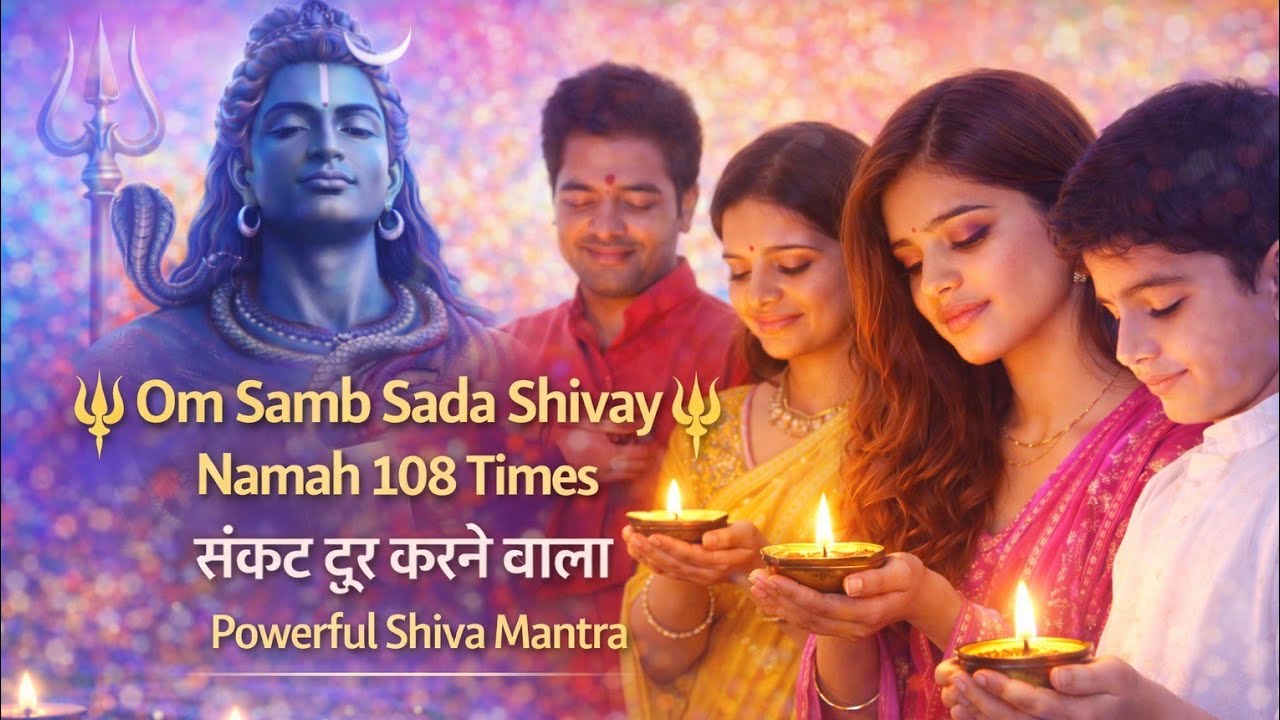 🔱 Om Samb Sada Shivay Namah 108 Times | संकट दूर Powerful Shiva Mantra 2026 🔱