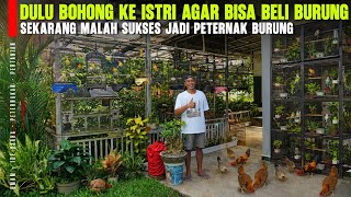 Ternak Ratusan Burung Mahal Dalam Aviari & Kandang Tangkar Depan Rumah, Hobi Dapet Cuan Dapet