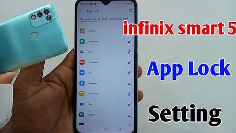 infinix smart 5 me app lock kaise kare / How to app lock in infinix smart 5 app lock setting