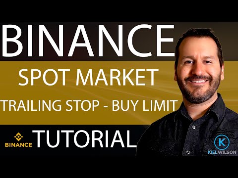 BINANCE SETTING TRAILING BUY ORDER TUTORIAL SPOT MARKET 