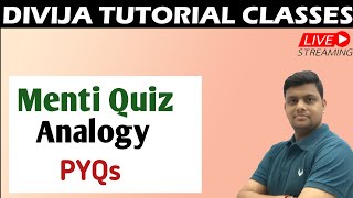 Menti Quiz On Mental Ability Test || Analogy PYQs For NTSE Stage-1 ||