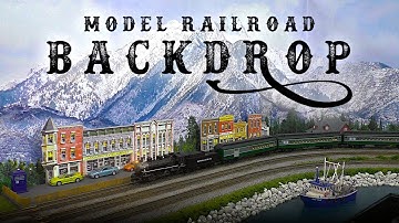 Installing a Model Railroad Backdrop