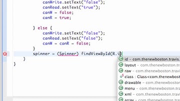 Android Developing Applications Tutorial 105 Spinners and ArrayAdapter