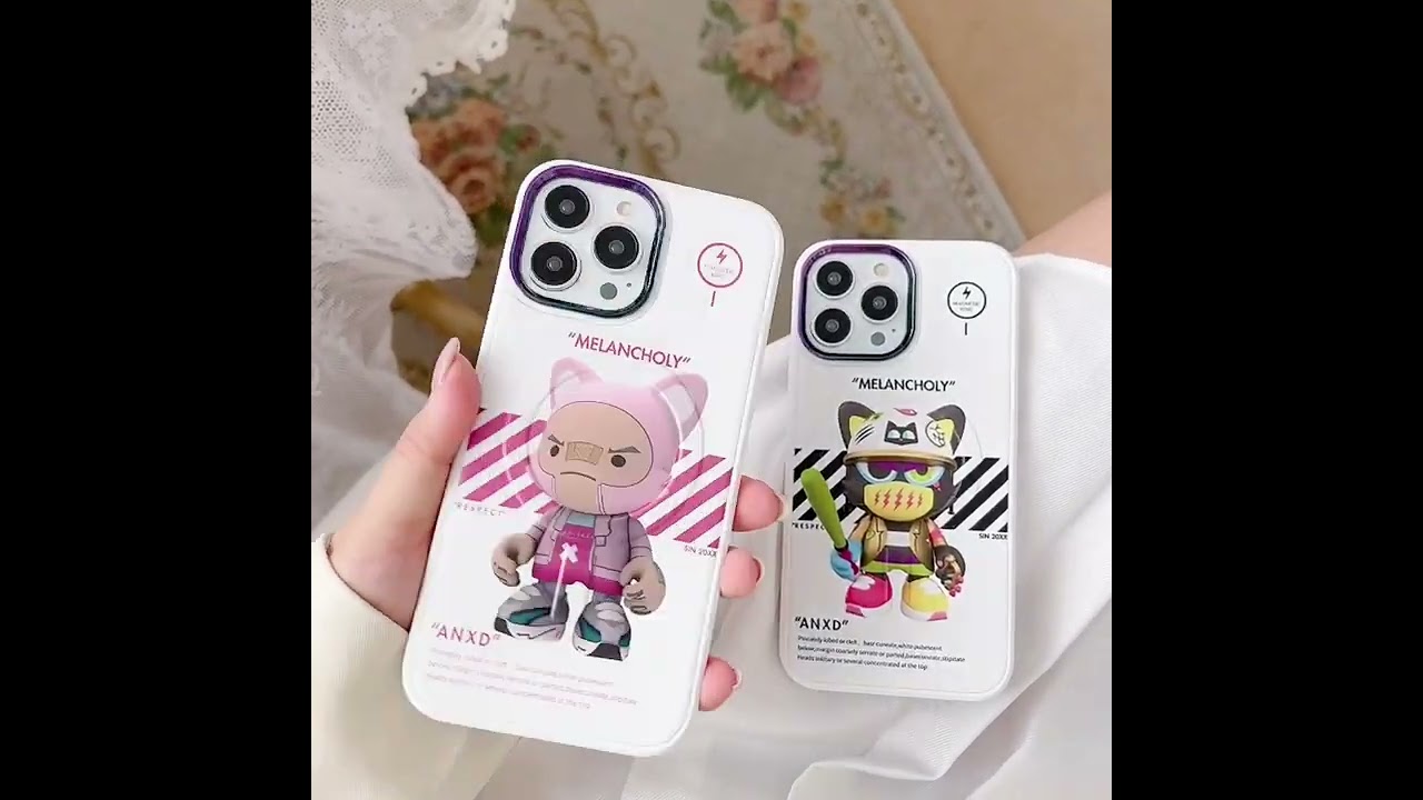 Funda Magnética Carcasa Para iPhone 13 14 Pro Max Cartoon