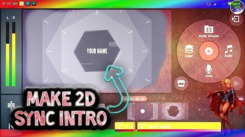 How to make 2d intro on android (kinemaster) / make sync  2d intro an easy
