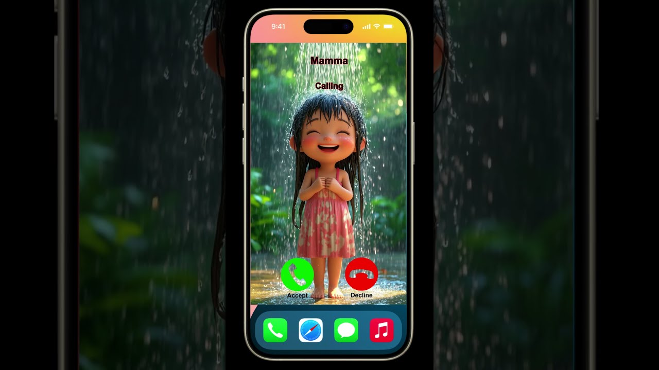 Cute Girl Calling Cartoon Trending Smartphone Mobileringtone Ytviral Shorts