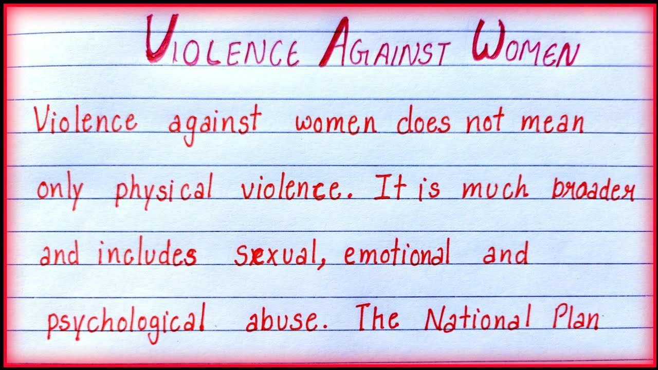 essay violence against woman