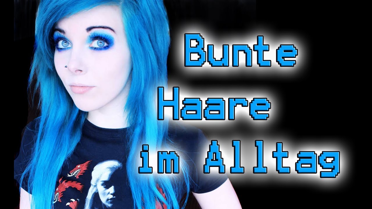 Bunte Haare im Alltag | Arbeit / Uni / Schule - YouTube  width=