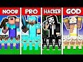 Minecraft - NOOB vs PRO vs HACKER vs GOD : FAMILY ARMY BATTLE in Minecraft Animation