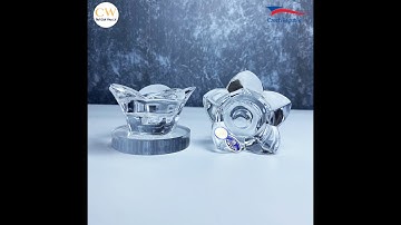 Chân Nến Pha Lê Hoa Sen Tiệp Khắc Bohemia