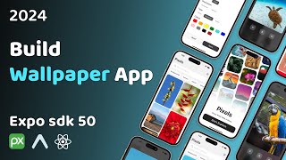 🔴 Build a Wallpaper App in Expo Router | React Native Projects | React Native Tutorial | Expo SDK 50 screenshot 3