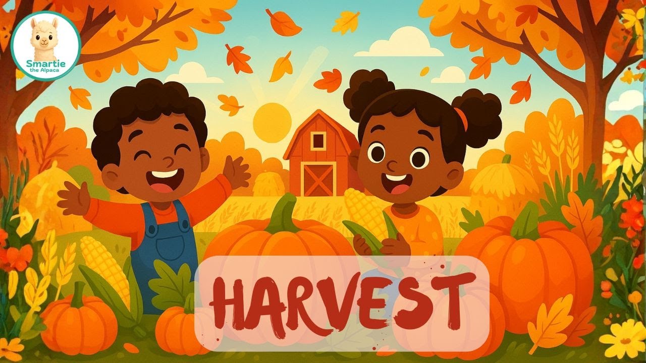 Harvest Time Song 🎃🍎 | Fun Fall Song for Kids | Smartie the Alpaca