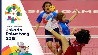 เซปักตะกร้อทีมหญิง รอบชิงชนะเลิศ ไทย Vs เกาหลีใต้ ทีม A | เอเชียนเกมส์ 2018