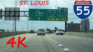 ⁴ᴷ Interstate 55 (St. Louis, MO) southbound [4K VIDEO]