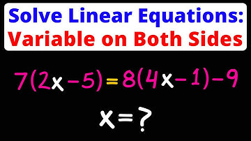 Solving Algebraic Equations with Variables on Both Sides | Eat Pi