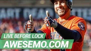 MLB DFS Live Before Lock - Fri 4/19 - DraftKings FanDuel Yahoo - Awesemo.com