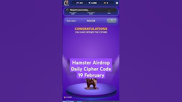 Hamster Airdrop Game Daily Cipher Code #hamsters #airdrop #game #daily #cipher #code #reward #point
