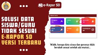 Solusi Jumlah Guru atau Siswa Tidak Sesuai Setelah Mutasi di eRapor Terbaru