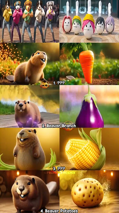 Beaver Carrot x Beaver Corn | BUT THEY TRANSFORM INTO 2 FORMS🥕🍆🌽🥔🍊 #sprunkiphoenix
