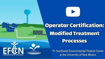 Operator Certification: Modified Treatment Processes